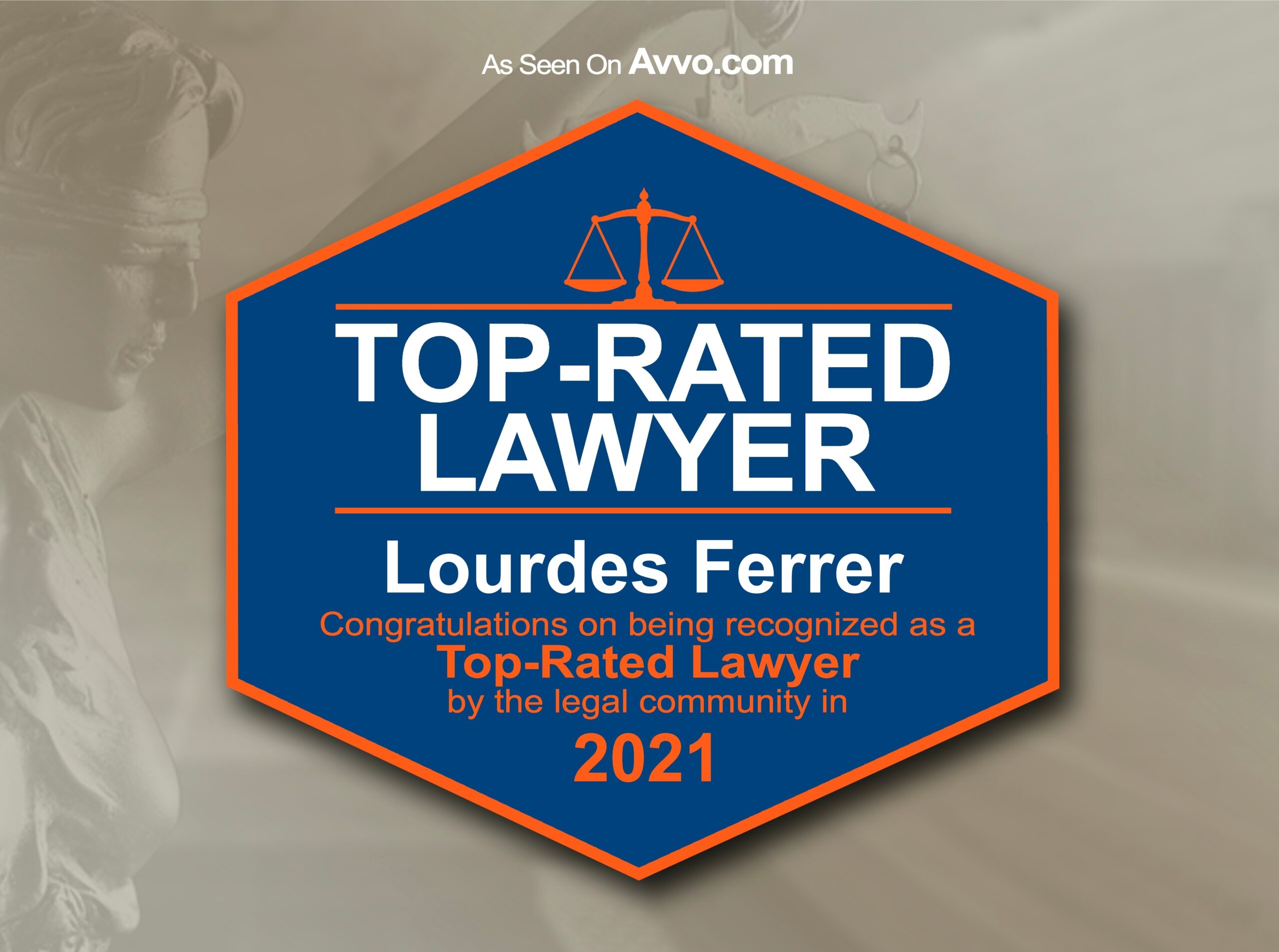 Top-rated lawyer badge